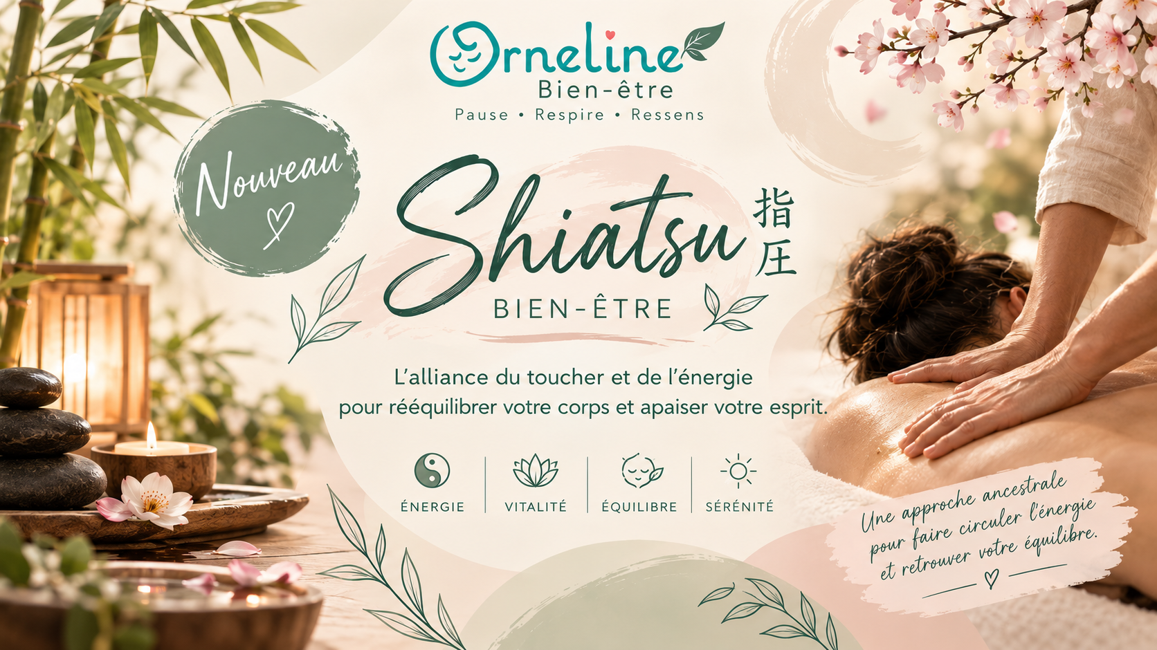 shiatsu nouveauté massage orneline