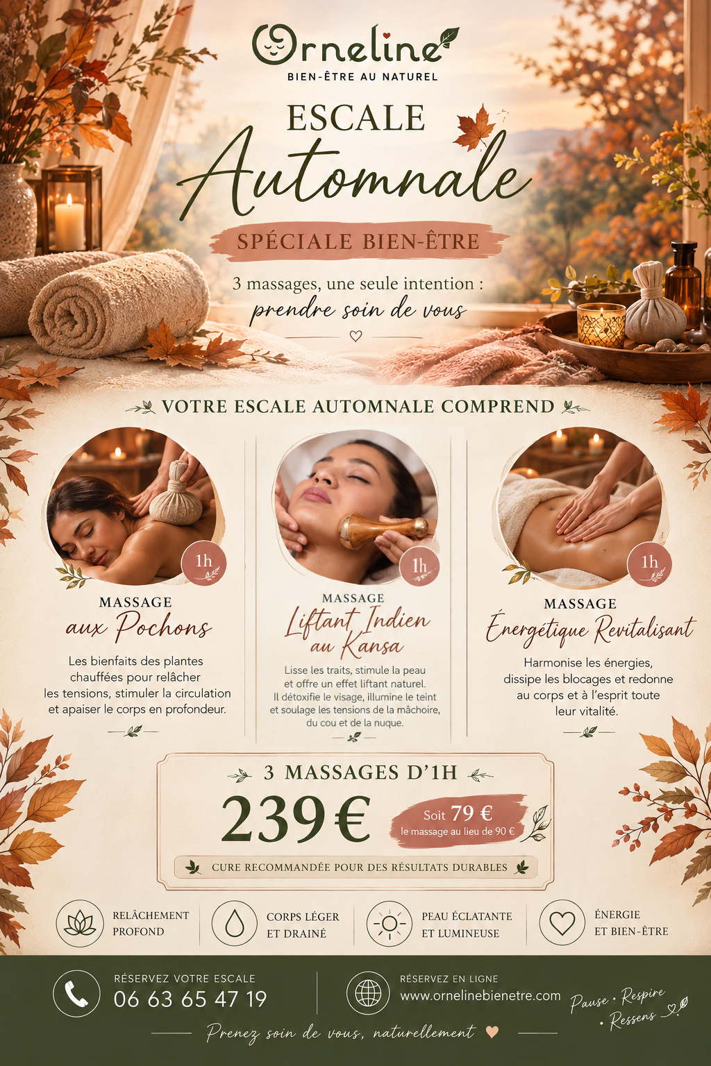 forfait massage automne orneline bien etre